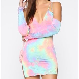 Best part of his day Fashion Nova Dress Tye-dye